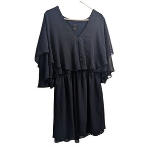 ASOS Curve Flowy Navy Blue Dress 14